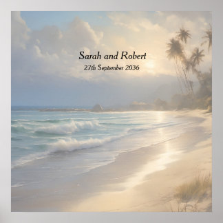 Hochzeit am Strand Poster