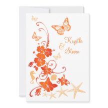 Hochzeit am Strand | Sand, Orange, Weiß | BLUME