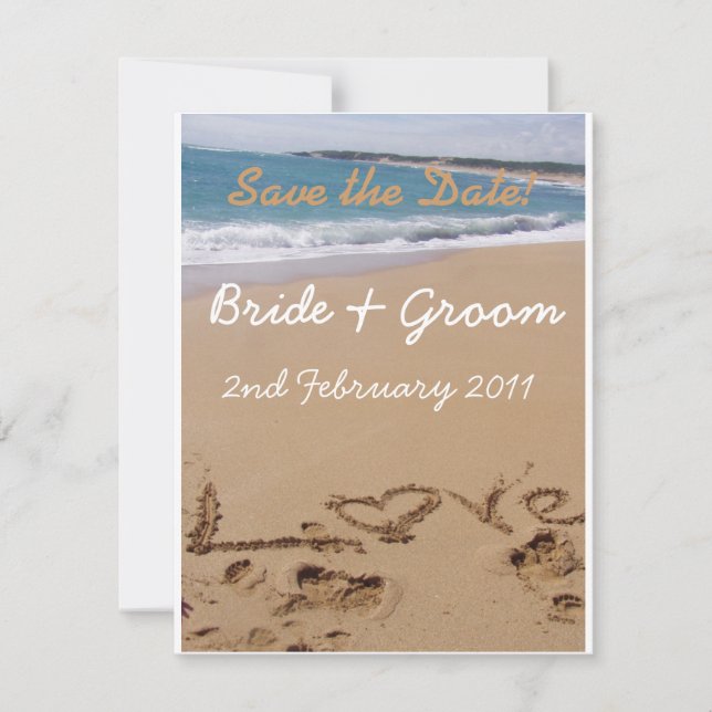 Hochzeit am Strand - Save the Date! Save The Date (Vorderseite)