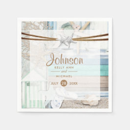 Hochzeit am Strand Serviette