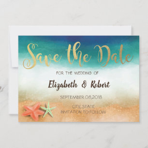 Hochzeit am Strand, Starfish Save the Date
