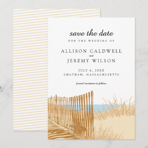 Hochzeit an den Sanddünen am Strand - Save-the-Dat Save The Date
