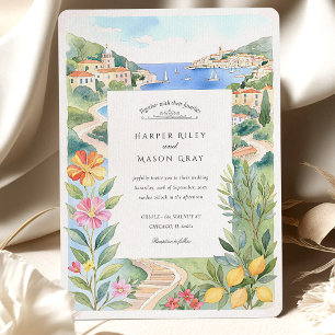 Hochzeit an der Côte d'Azur Einladung