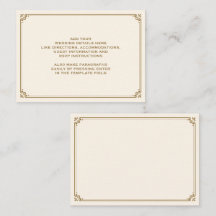 Hochzeit an der Creme und am Gold Border