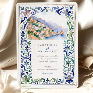 Hochzeit an der Küste von Amalfi Einladung