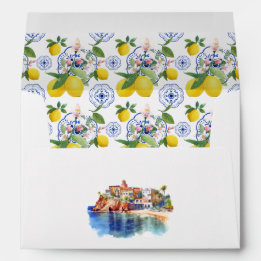 Hochzeit an der Mittelmeerküste mit Zitronenmotiv