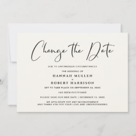 Hochzeit ändert das Datum der Zurückstellung der L Ankündigung