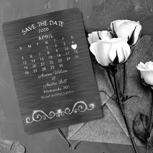Hochzeit April 2026 - Datum vormerken Folieneinladung