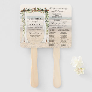 Hochzeit Arbor Beach Hand Fans Fächer