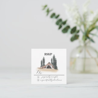 Hochzeit auf dem Bauernhof Antwortkarte Begleitkarte