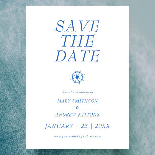 Hochzeit auf dem Boot - Rettet das Datum Save The Date