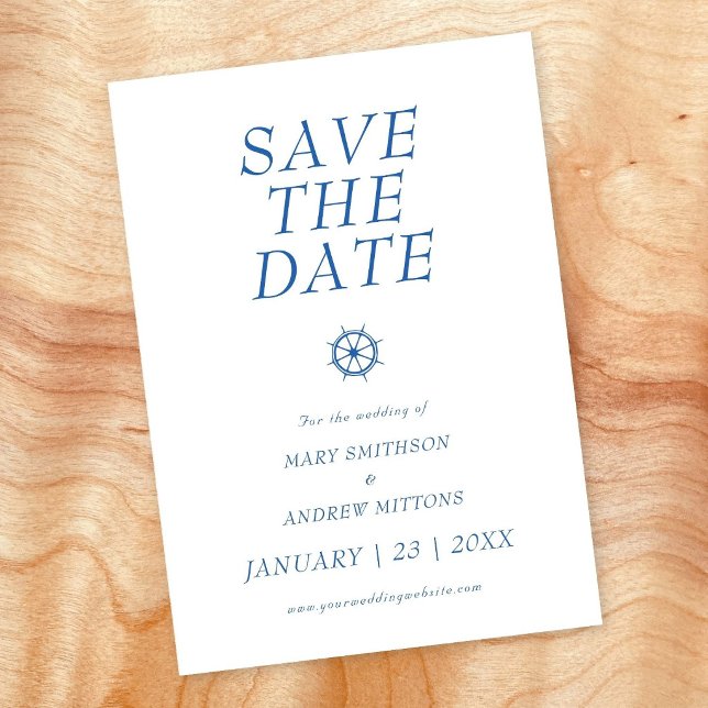 Hochzeit auf dem Boot - Rettet das Datum Save The Date (Von Creator hochgeladen)