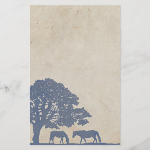 Hochzeit auf der Vintagen Pferdefarm Blue und Ivor Briefpapier