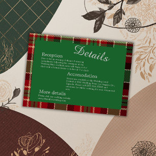 Hochzeit auf grünem schwarzem Land Begleitkarte