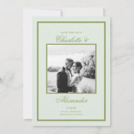 Hochzeit auf Moss Green Estate - Save-the-Date Einladung