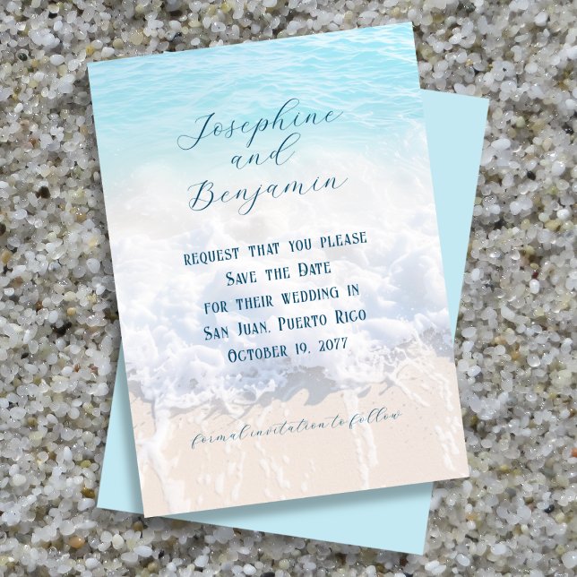 Hochzeit auf See und Sandboden Save The Date (Von Creator hochgeladen)