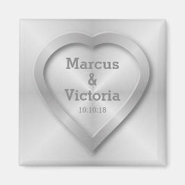 Hochzeit aus rostfreiem Stahl Magnet