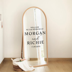 Hochzeit Begrüßung Zeichen Vinyl Decal, Hochzeit Fensteraufkleber