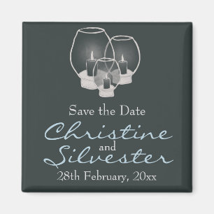 Hochzeit bei Kerzenlicht, Save the Date Magnet