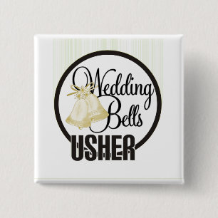 Hochzeit Bell Usher Button