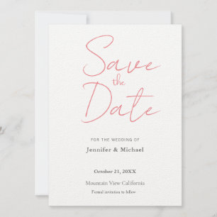 Hochzeit Beruflich Minimalistisch Schlicht modern Save The Date