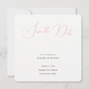 Hochzeit Beruflich Minimalistisch Schlicht modern Save The Date