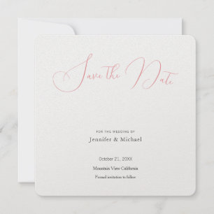 Hochzeit Beruflich Minimalistisch Schlicht modern Save The Date