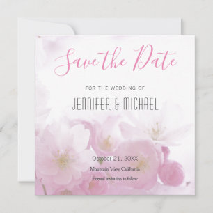 Hochzeit Berufliche Minimalistische Blumen Moderne Save The Date