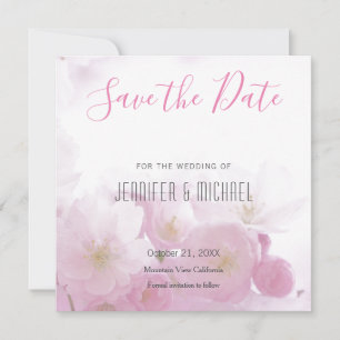 Hochzeit Berufliche Minimalistische Blumen Moderne Save The Date