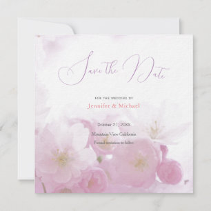 Hochzeit Berufliche Minimalistische Niedliche Blüt Save The Date