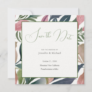 Hochzeit Berufliche Minimalistische Niedliche Blüt Save The Date