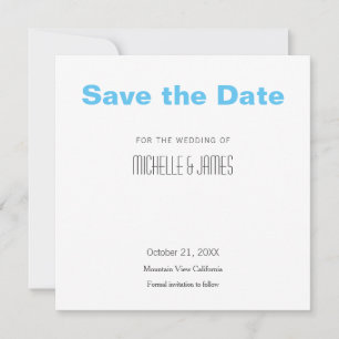 Hochzeit Beruflichen Minimalistischen Moderne Sky  Save The Date