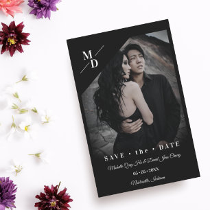 Hochzeit billig Schwarz Einfaches Modernes Minimal