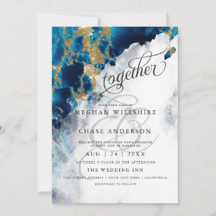 HOCHZEIT Blue Sapphire Watercolor BarefootBride™