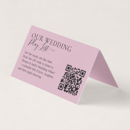 Hochzeit Blush Pink QR-Code Playlist