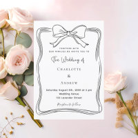 Hochzeit Bogen Doodle schwarz weiß