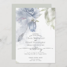 HOCHZEIT | Boho Watercolor Dusty Blue Rose