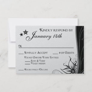 Hochzeit Boris Melinda RSVP Karte