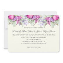 Hochzeit Bouquet Purples Wasserfarbe