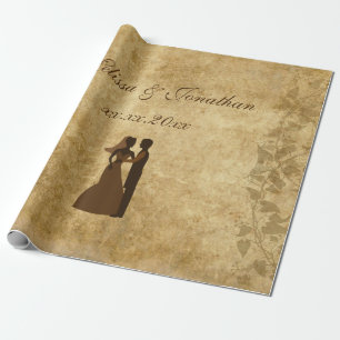 Hochzeit Braut Bräutigam Es war einmal Geschenkpapier