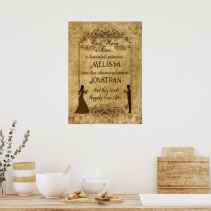Hochzeit Braut Bräutigam Es war einmal Poster