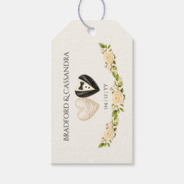 Hochzeit Braut Bräutigam Namen und Datum Herz flor Geschenkanhänger