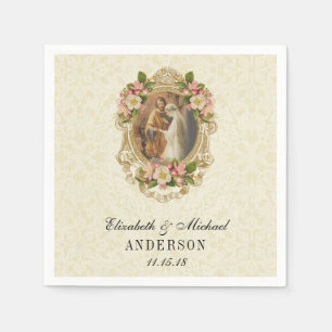 Hochzeit Braut Groom Katholische Ehe Mary Joseph Serviette