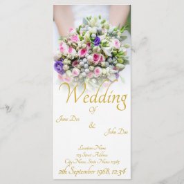 Hochzeit - Braut mit bunten Hochzeitsbukett Programm