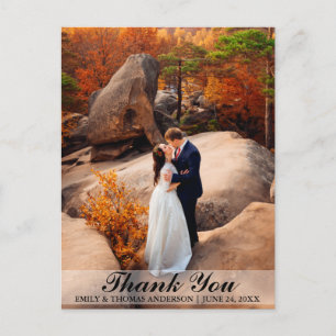 Hochzeit Braut und Bräutigam Dankeschön Foto Postk Postkarte