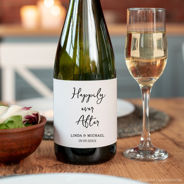 Hochzeit, Brautbräutigam, fröhlich, Weinetikett (Von Creator hochgeladen)