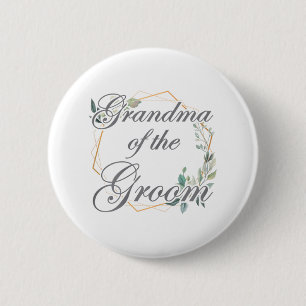 Hochzeit Brautparty Braut Großmutter des Bräutigam Button