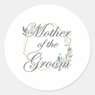 Hochzeit Brautparty Bride Mama Mutter der Groo Runder Aufkleber