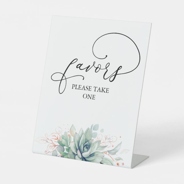 Hochzeit / Brautparty / Geburtstagsfavoriten Sockelschild (Vorderseite)