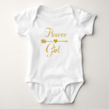 Hochzeit Brautparty Glitzer Gold Flower Girl